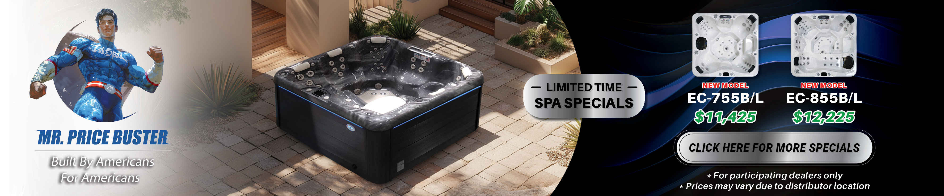 Calspas hot tub being used in a family setting - Bend